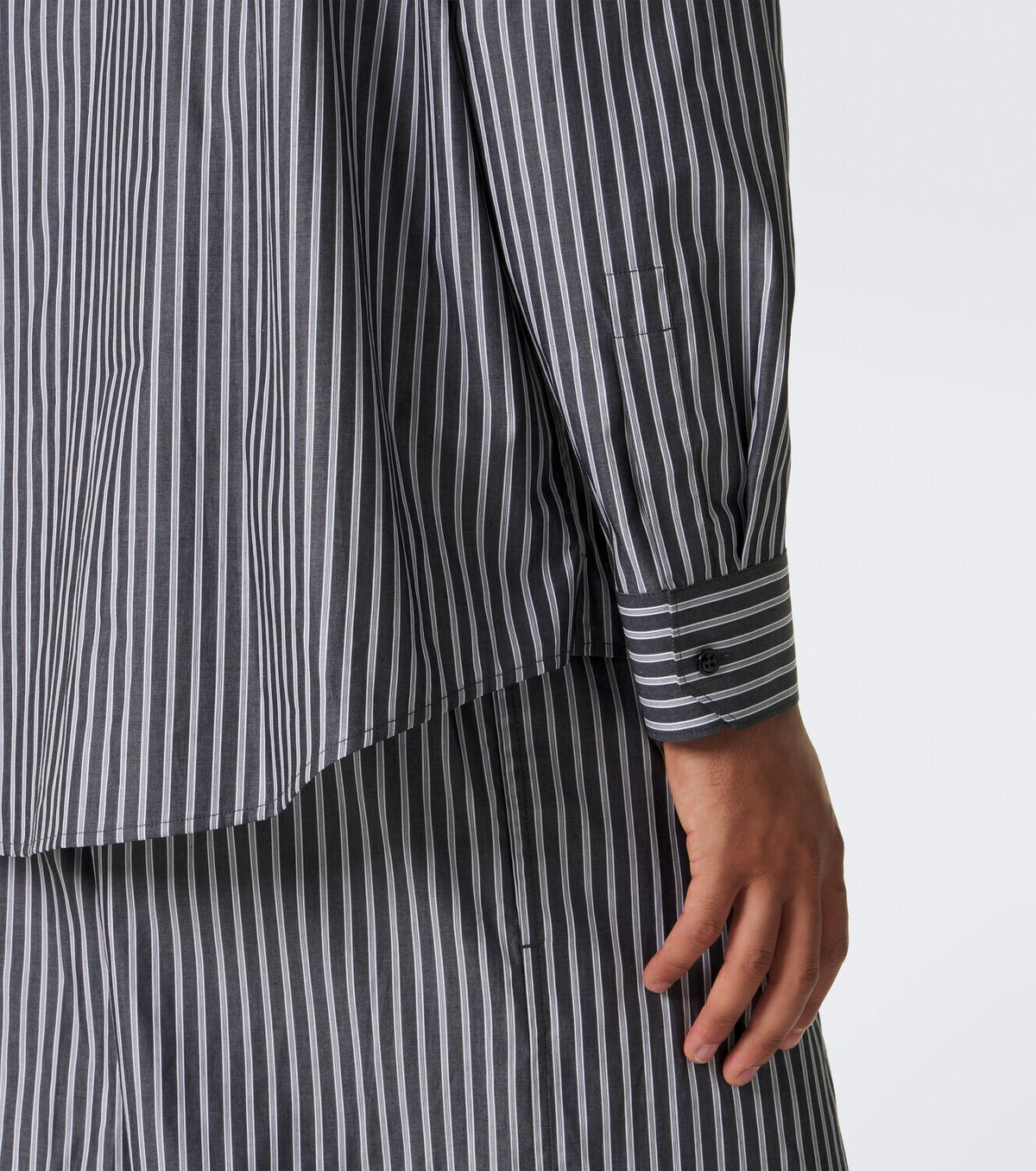 Saint Laurent Striped cotton poplin shirt