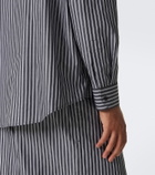 Saint Laurent Striped cotton poplin shirt