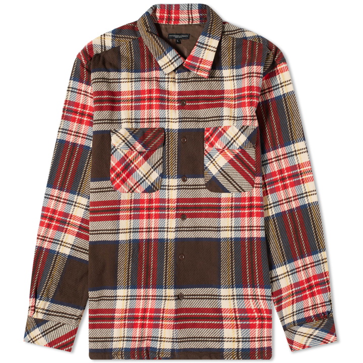 Photo: Engineered Garments Men's Classic Shirt in Brown Heavy Plaid