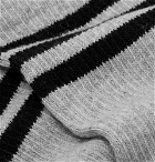 Saturdays NYC - Striped Stretch Cotton-Blend Socks - Men - Gray