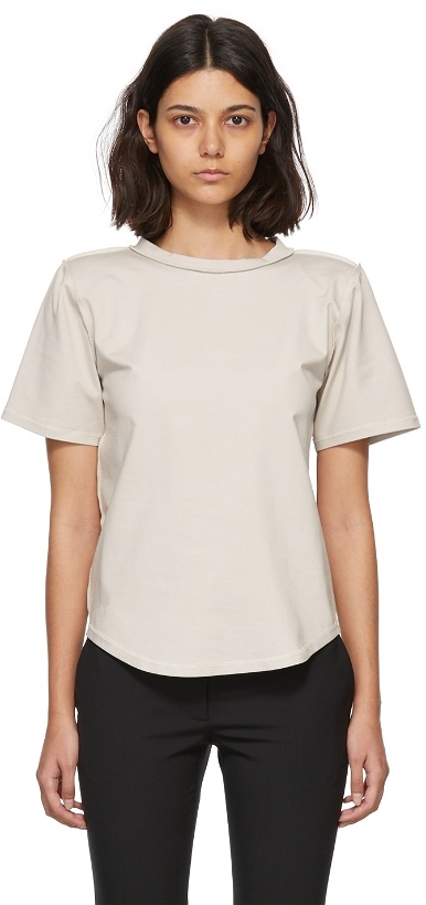 Photo: Elena Velez SSENSE Exclusive Grey Nylon T-Shirt