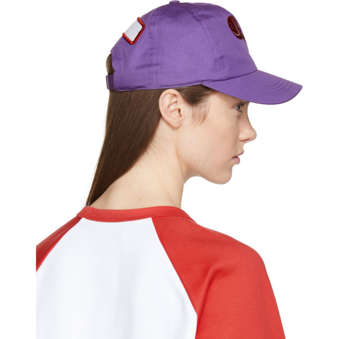 Acne Studios Purple Heart Key Calis Soft Baseball Cap Acne Studios