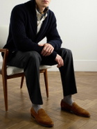 Dunhill - Mount Suede Wingtip Brogue Loafers - Neutrals