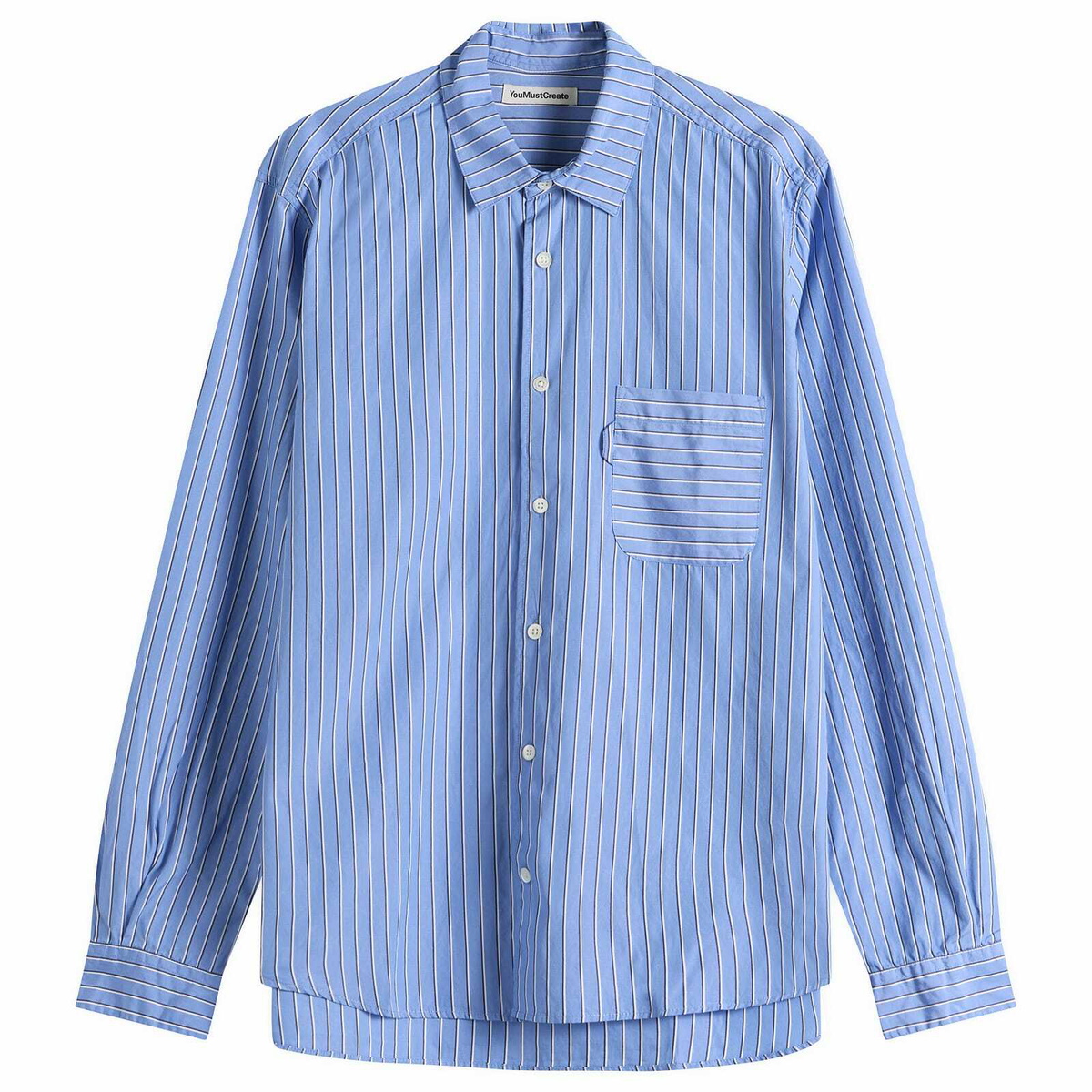 YMC Men's Curtis Shirt in Blue Multi
