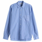 YMC Men's Curtis Shirt in Blue Multi