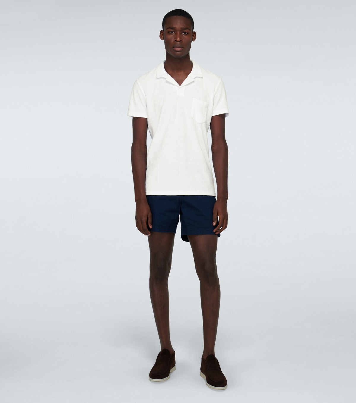 Orlebar Brown Terry toweling cotton polo shirt