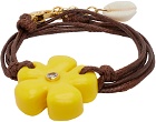 éliou Brown & Yellow Petal Bracelet