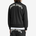 Palm Angels Men's Curved Logo Track Jacket in Black