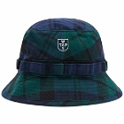 WTAPS Men's Jungle 01 Blackwatch Bucket Hat in Green