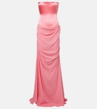 Alex Perry Draped silk gown