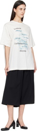 YOHJI YAMAMOTO Off-White 'La mélancolie' Short Sleeve T-shirt