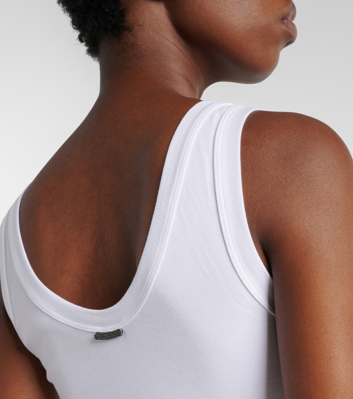 Brunello Cucinelli Cotton-blend tank top