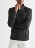 Brioni - Cashmere and Silk-Blend Half-Zip Sweater - Gray