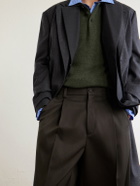 ssstein - Wide-Leg Wool Trousers - Brown