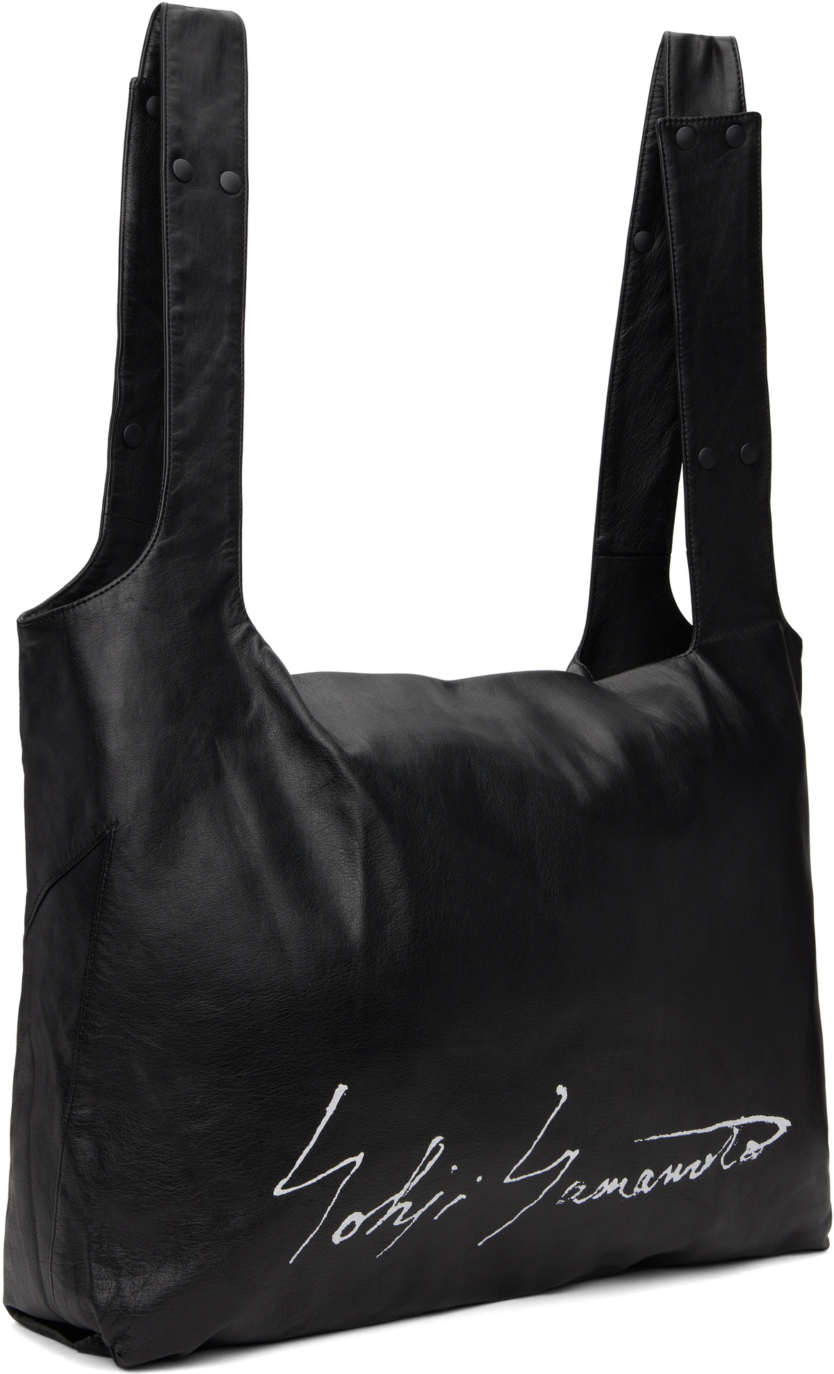 YOHJI YAMAMOTO Black Infinite Signature Tote Yohji Yamamoto