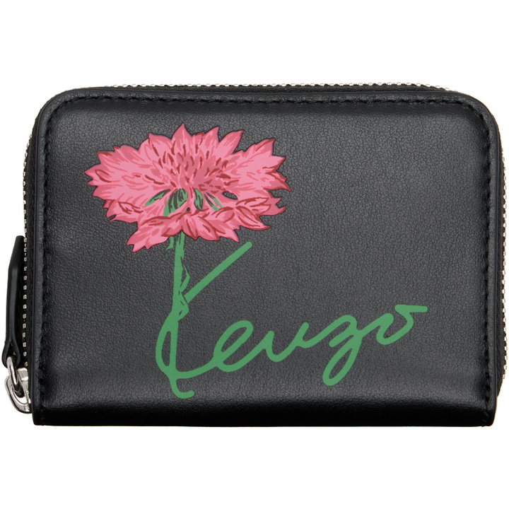 Photo: Kenzo Black Kenzo Paris 'KENZO Tulip' Zip Wallet