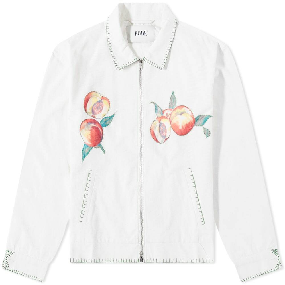 Bode Men's Georgia Peach Jacket in White Bode