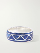 Peyote Bird - Valley Sterling Silver and Lapis Ring - Blue