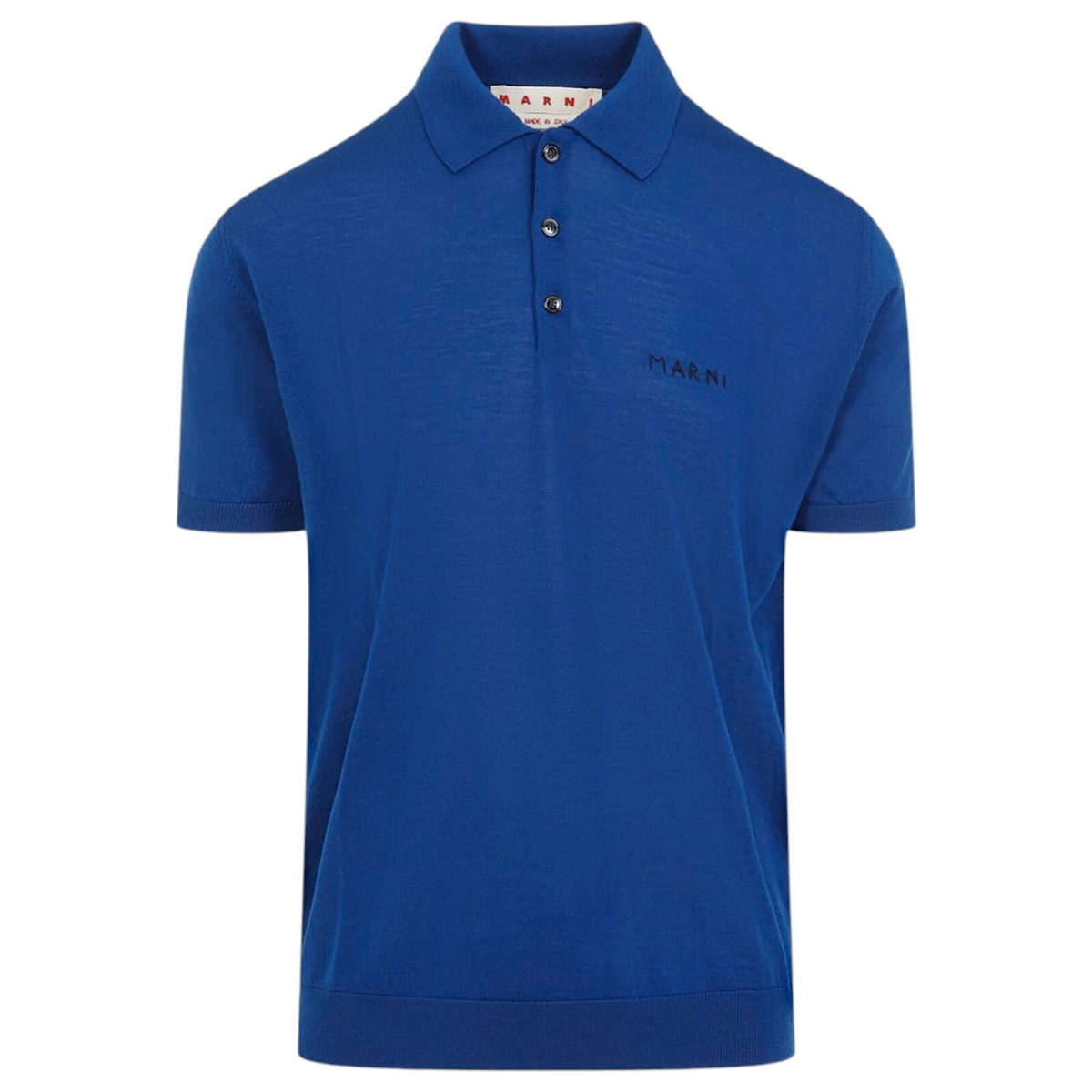 Marni Striped virgin wool polo shirt available on SUGAR - 184570