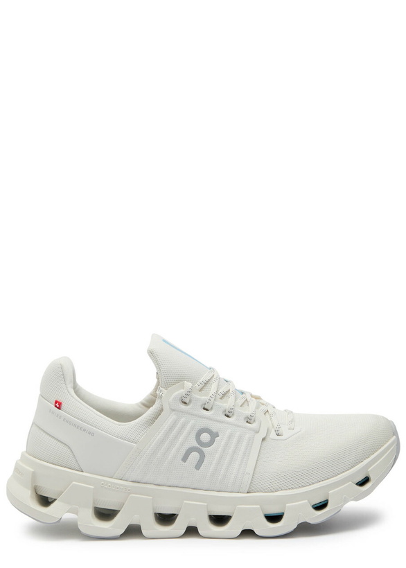 Photo: ON Cloudswift 4 AD Panelled Mesh-knit Sneakers Cream