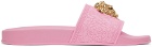 Versace Pink Palazzo Slides