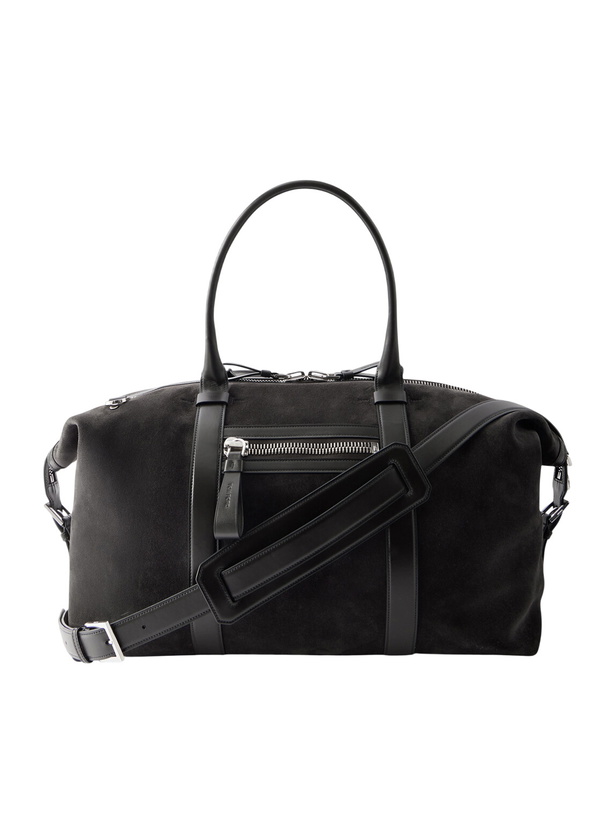 Photo: TOM FORD - Buckley Leather-Trimmed Suede Holdall