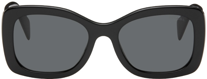 Photo: Prada Eyewear Black Oval Sunglasses