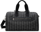 Lacoste Black 'The Blend Monogram Print Weekend' Duffle Bag