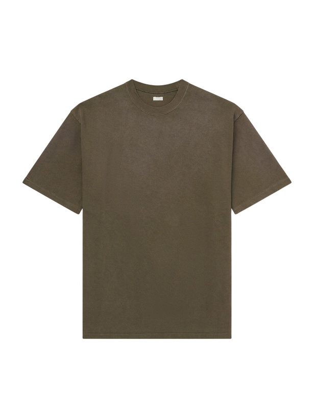 Photo: A.PRESSE - Vintage Cotton-Jersey T-Shirt - Green