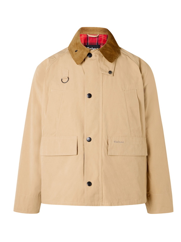 Barbour Kids Khaki Waxed Beaufort Jacket Barbour