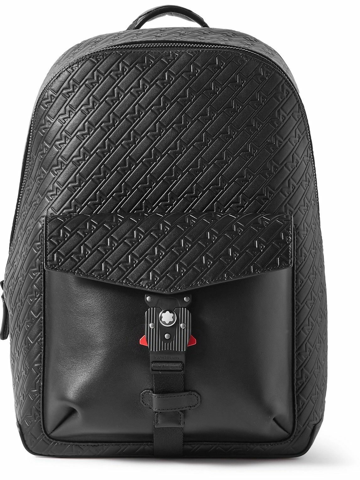 Photo: Montblanc - M_Gram 4810 Logo-Debossed Leather Backpack