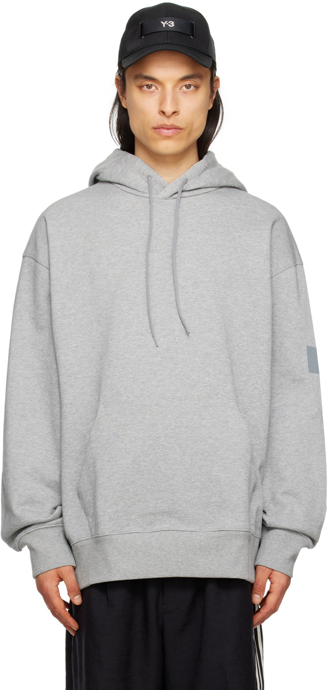 Y-3 Gray Loose Hoodie Y-3