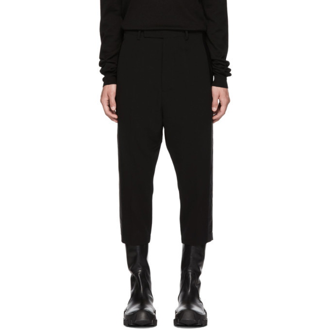 Photo: Rick Owens Black Cropped Tux Trousers