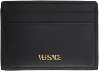 Versace Black 'La Medusa' V Jacquard Card Holder