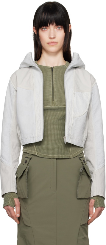 Photo: HYEIN SEO Beige Dyed Crop Jacket