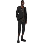 Rick Owens Black Performa Extreme Soft Tux Blazer