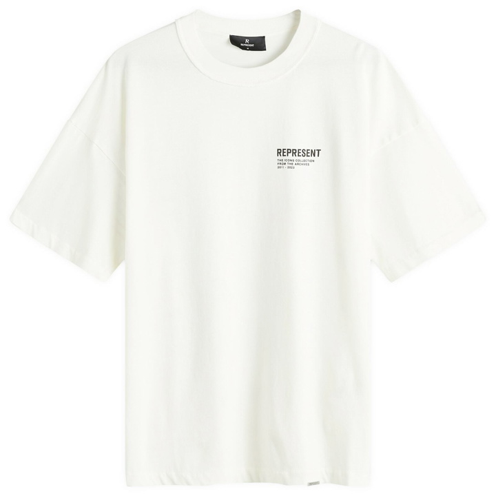 Photo: Represent Men's Monochrome Icons T-Shirt in Flat White