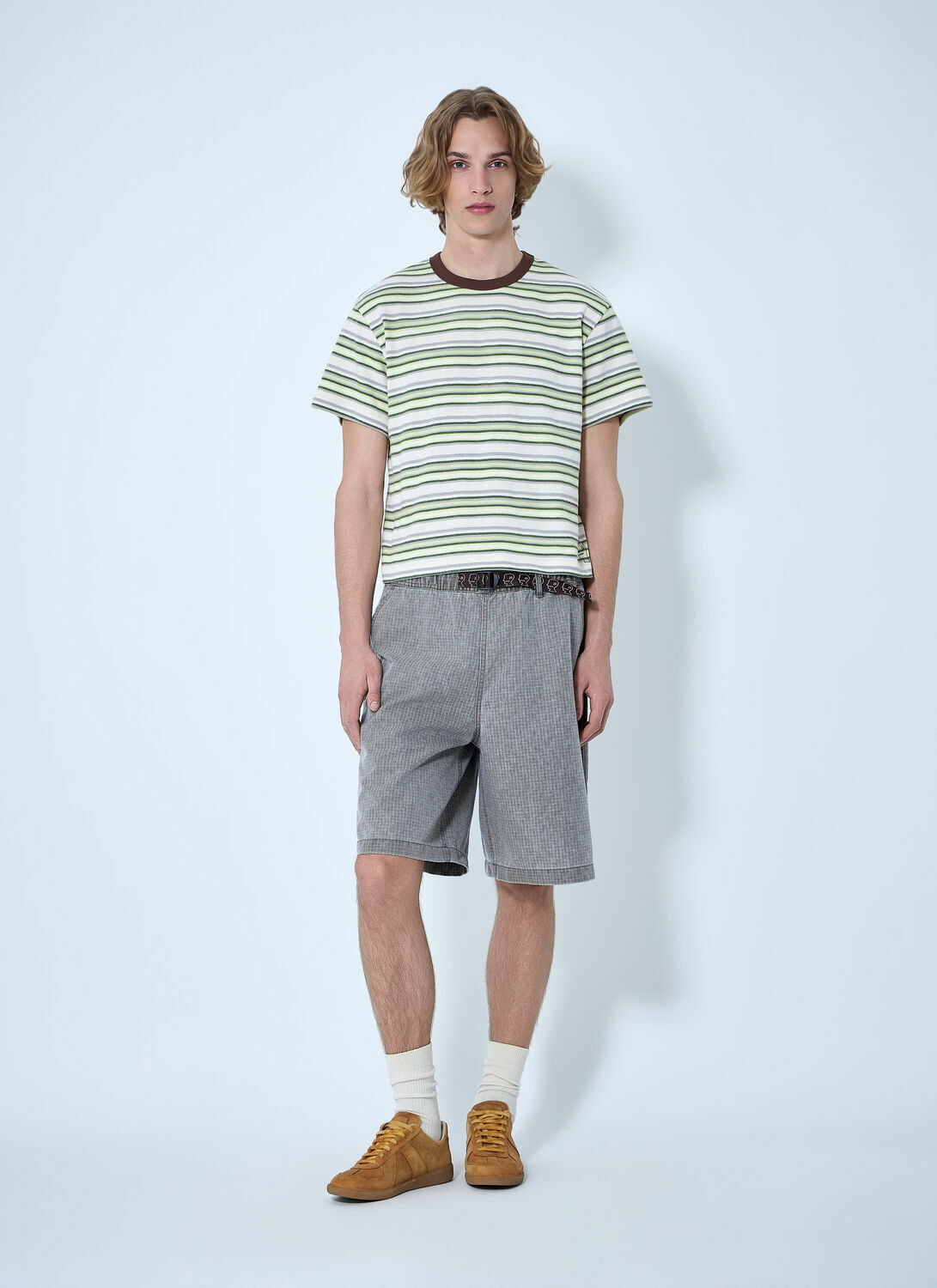 Brain Dead Belted Cotton Shorts