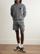 AMIRI - Straight-Leg Space-Dyed Bandana-Jacquard Cotton Drawstring Shorts - Gray