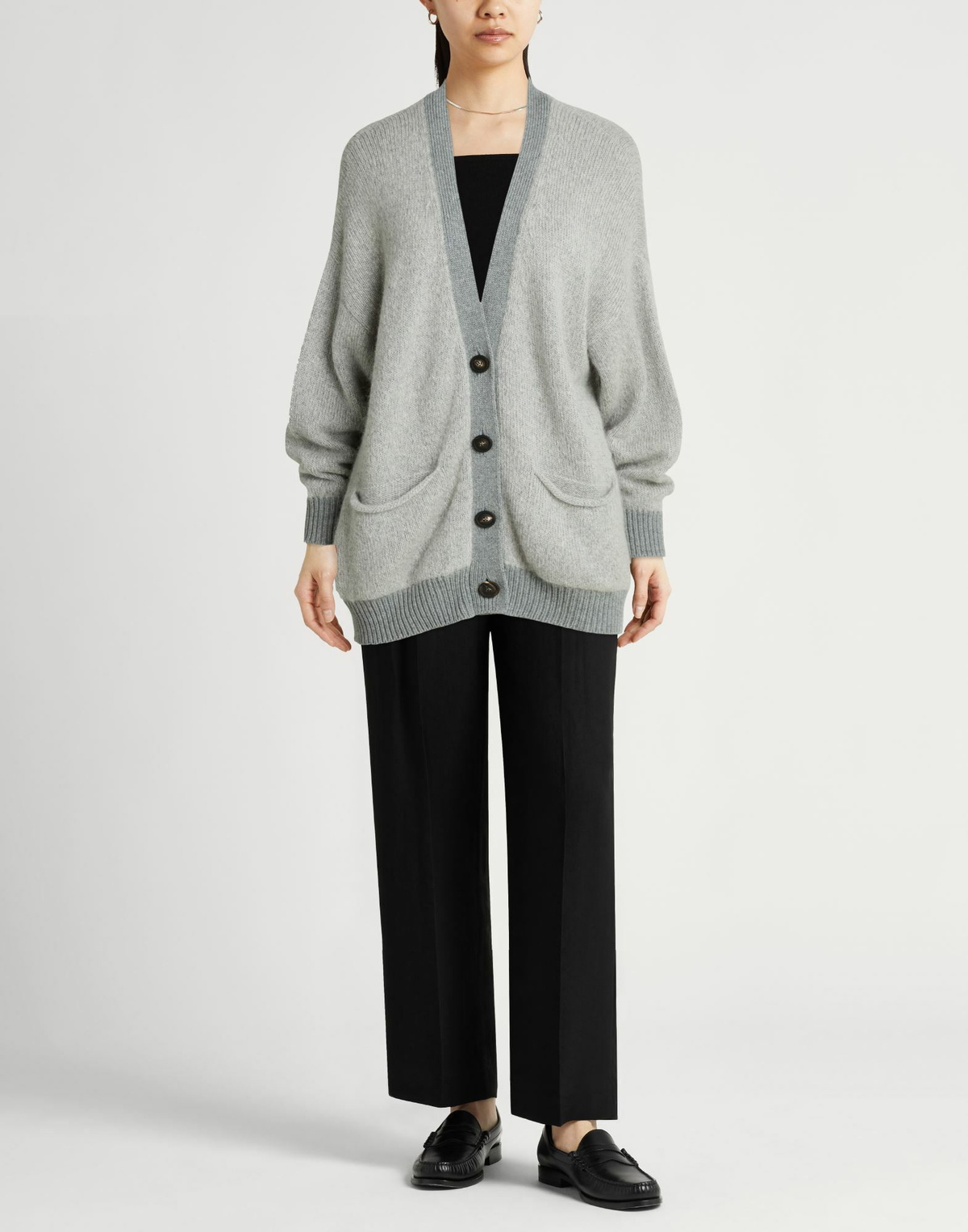 Peserico Womens Cardigan Light in Grey