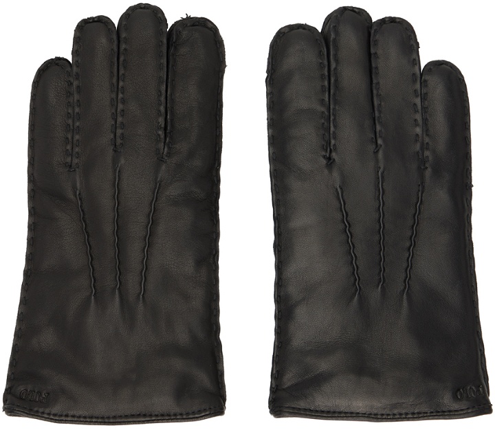 Photo: Polo Ralph Lauren Black Leather Gloves