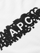 A.P.C. - Logo-Print Cotton-Jersey T-Shirt - White