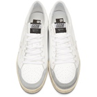 Golden Goose White and Grey Ball Star Sneakers