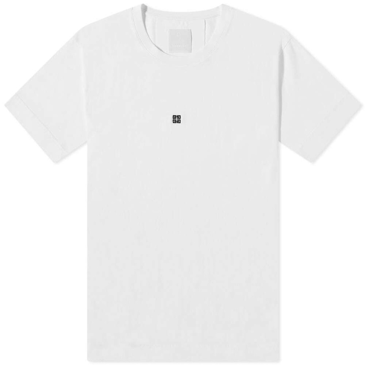 Photo: Givenchy Men's Contrast 4G Embroidery T-Shirt in White