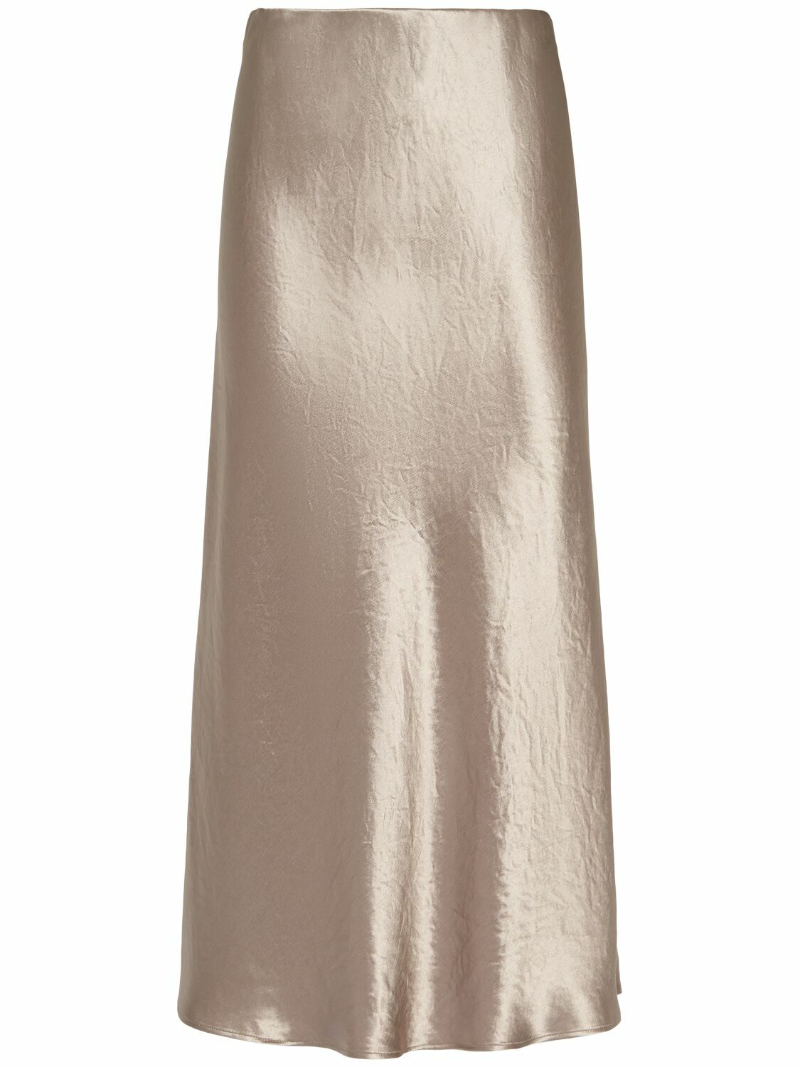 ★Max Mara★ Satin Long Skirt Beige 2511101018600031 Max Mara Studio Long beige linen-blend skirt | TheDoubleF