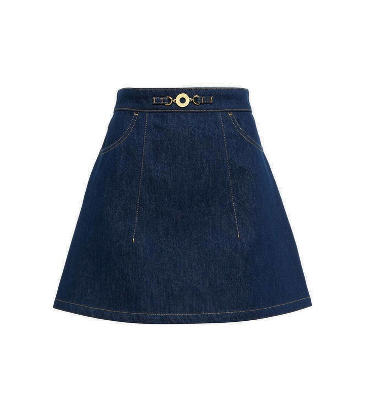 Photo: Patou High-rise denim miniskirt