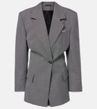 The Attico Wool and cotton blazer