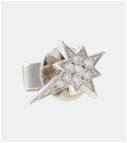 Robinson Pelham North Star Small 14kt gold single earring with diamonds