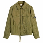 C.P. Company Men's Garment Dyed Quilted Jacket in Capers
