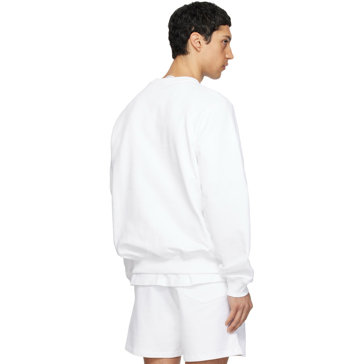 Casablanca White 'Casa Way' Crew Neck Sweatshirt
